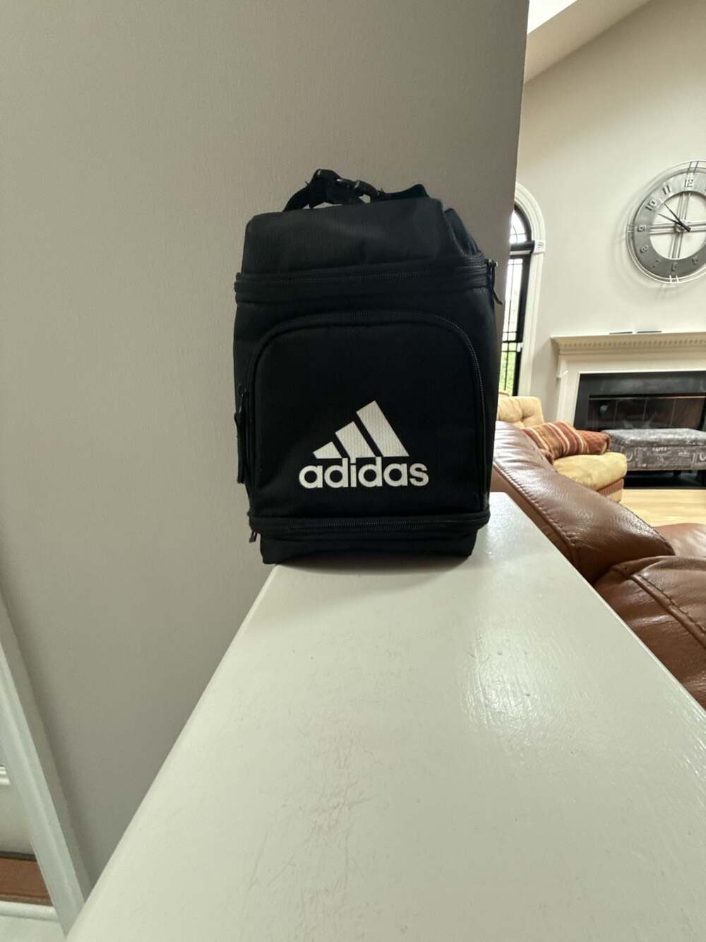 Adidas Excel Insulated Lunch Bag Black with White Logo